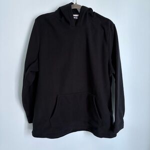 Lands End Women’s Black Fleece Hoodie Size 1X